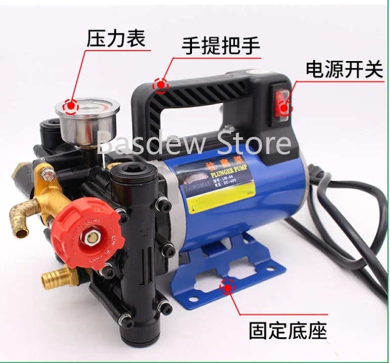 Plunger Agricultural Sprayer Electric High Pressure Pump Spraying Car Wash Irrigation Sprayer