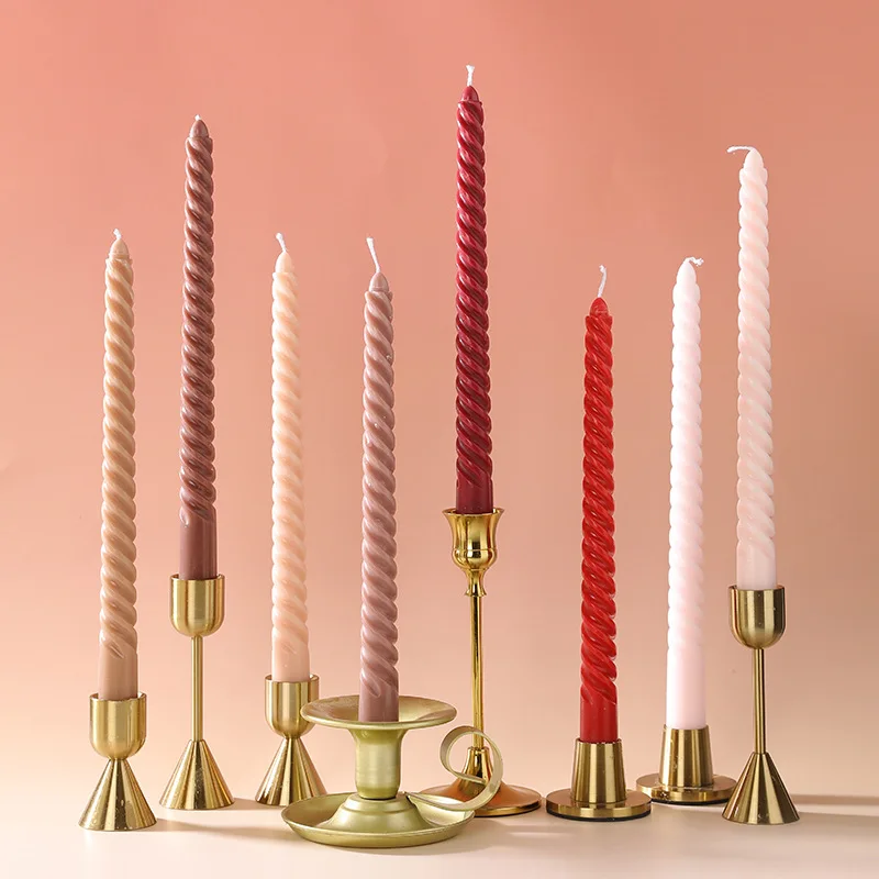 

25CM Threaded Candle Wedding Party Decoration Smokeless Candles Date Dinner Candles Wholesale