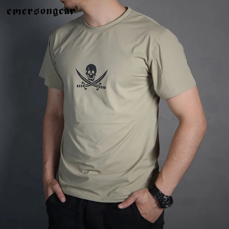 Emersongear taktyczna koszulka pochłaniająca pot F TYP odprowadzająca wilgoć T-Shirt spodenki rękaw Milsim sport polowanie piesze wycieczki na