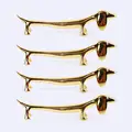 4pcs Golden Dog