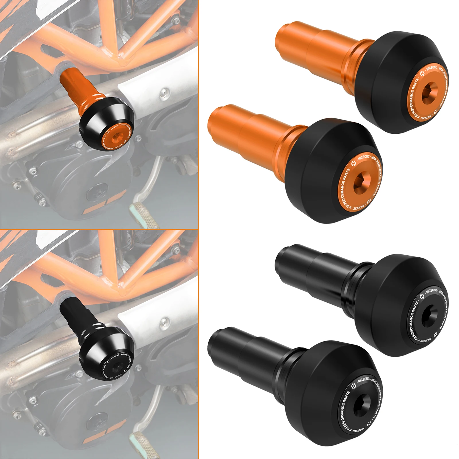 

For 2008-2025 KTM 690 Enduro/R 690 SMC/R Engine Frame Sliders Crash Protectors for Husqvarna 701 SM 701 Enduro GasGas 700 ES/SM