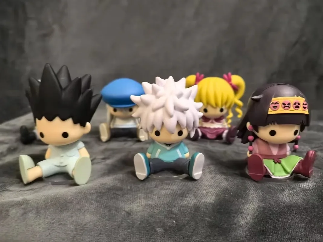 Genuine Re-Ment Hunter X Hunter Beanie Eyes Election Killua Kate Naniga Action Figure Blind Box Anime Doll Collection Gifts Toys