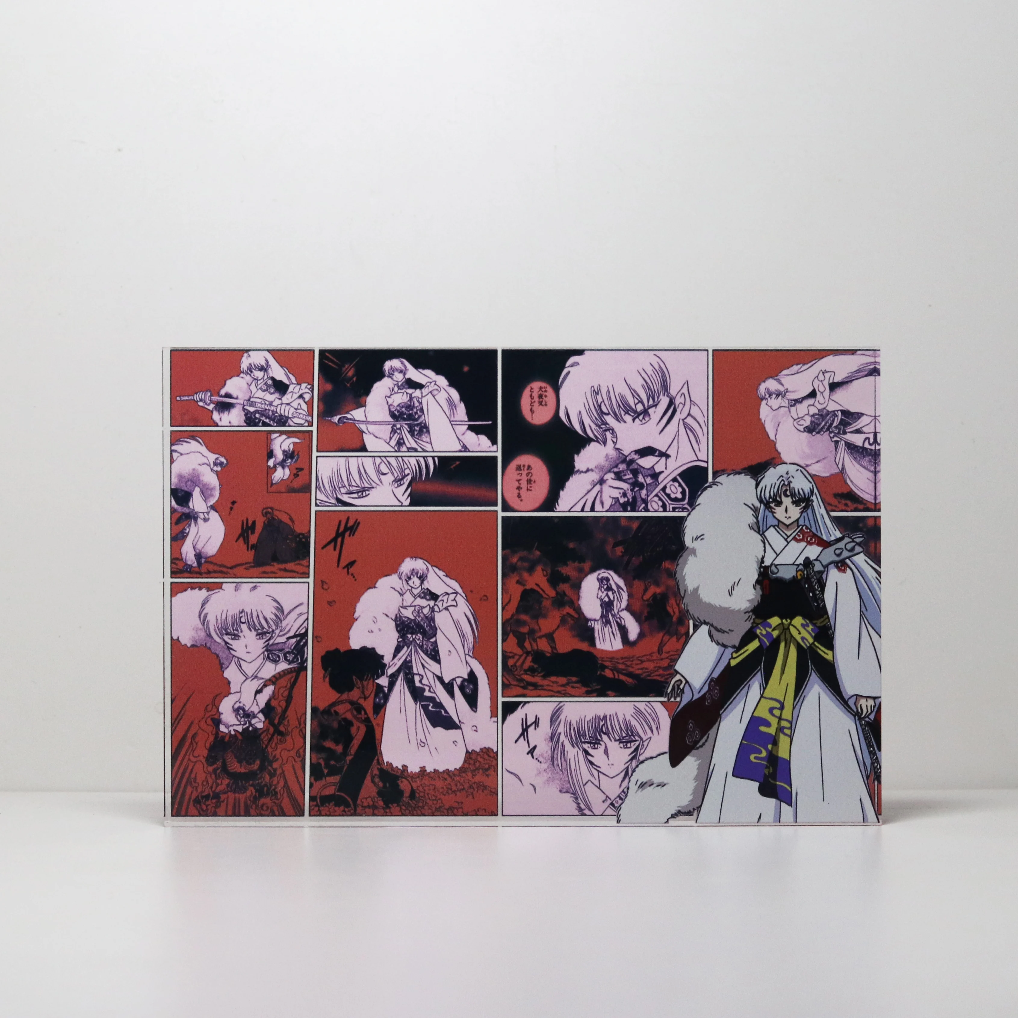 Inuyasha Hoge Transparantie Acryl Kagome Sesshoumaru Anime Merchandise Gift High-definition Printing Originele Unieke Geschenken