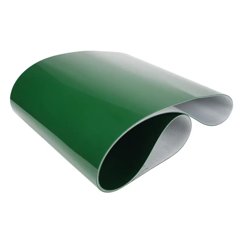 Durable 5mm PVC 2-layer flat belt conveyor belt, suitable for warehouses, 110V