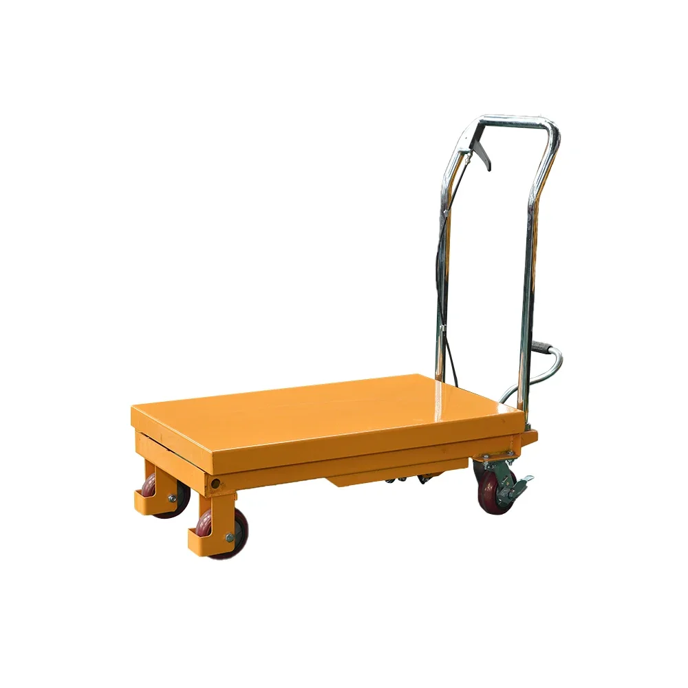 New Design Manual lifting platform Lift Table Platform Hand Forklift Single Scissor Lift Table Cart