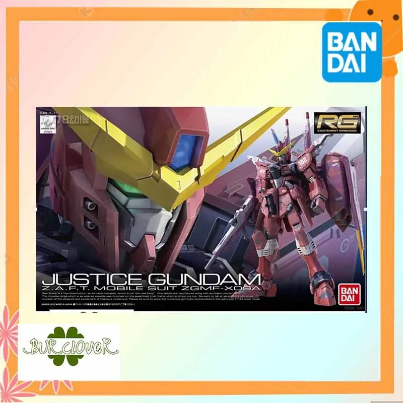 

BANDAI ORIGINAL RG 09 JUSTICE GUNDAM SEED ZGMF-X09A JUSTICE 144 Аниме Фигурка Сборная модель игрушки Коллекционная модель