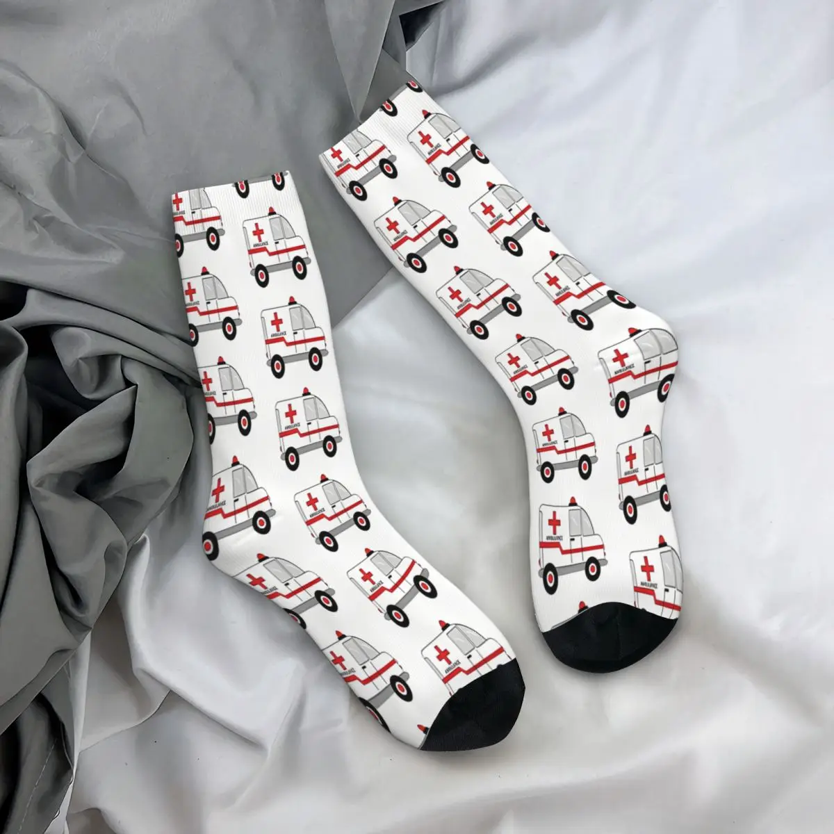 Chaussettes Ambulance pour Homme et Femme, Bas d\'Automne Harajuku