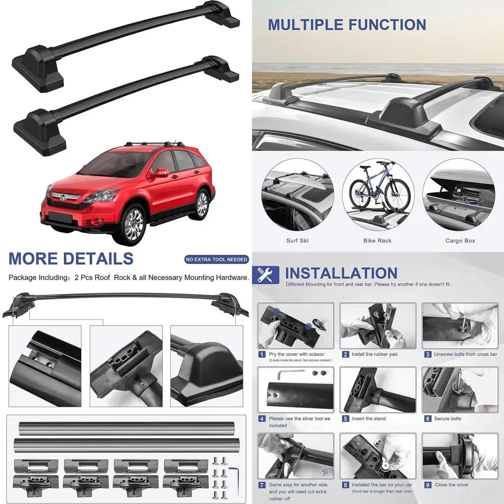 

Универсальные поперечины багажника на крышу для Honda CR-V 2007-2011 гг., грузовой багажник, багаж на крышу, каноэ, багажник для каяков
