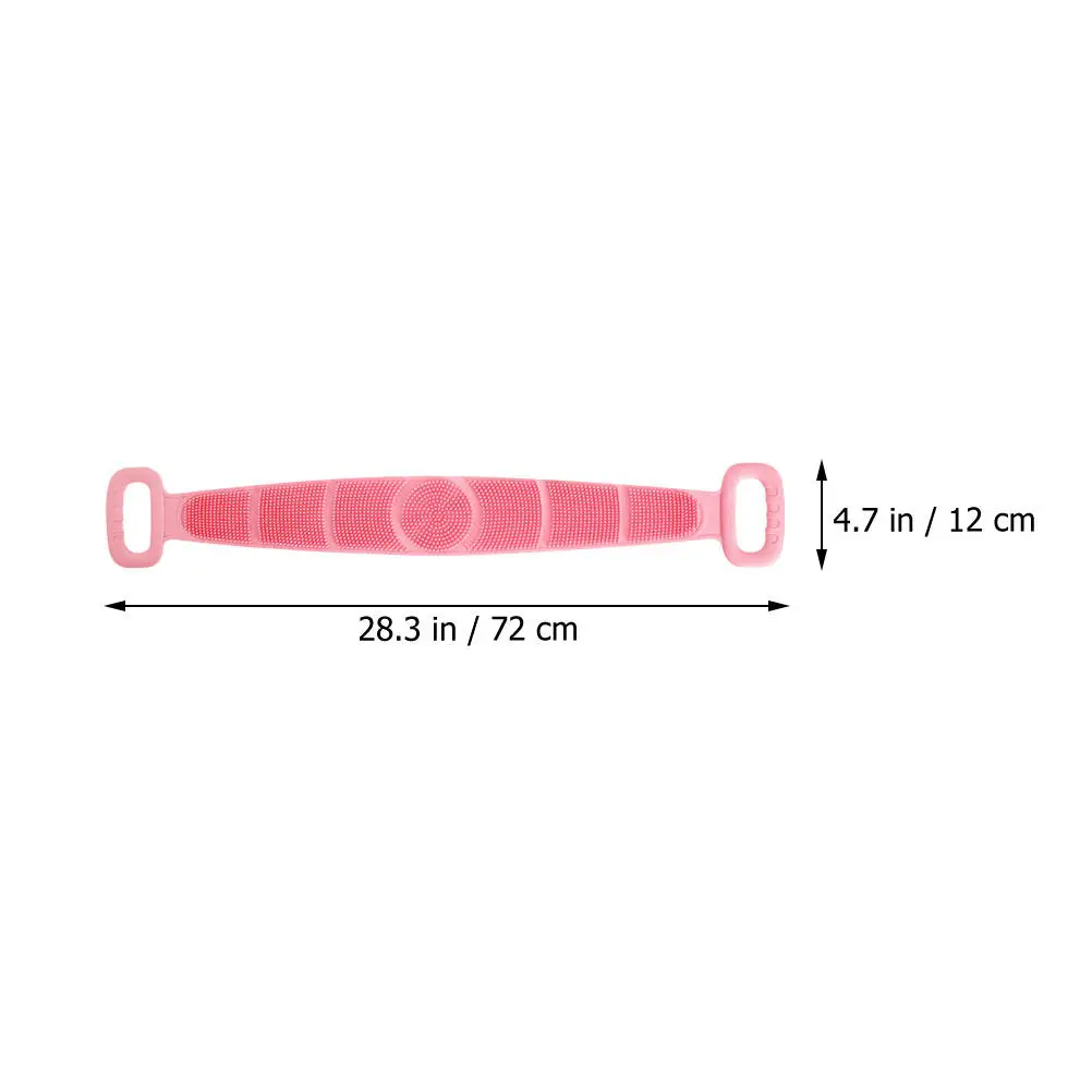 4Pcs Silicone Exfoliating Bath Belts Extra Long Back Scrubbers for Full Body Deep Cleaning Skin Massage Circulation Boost Shower