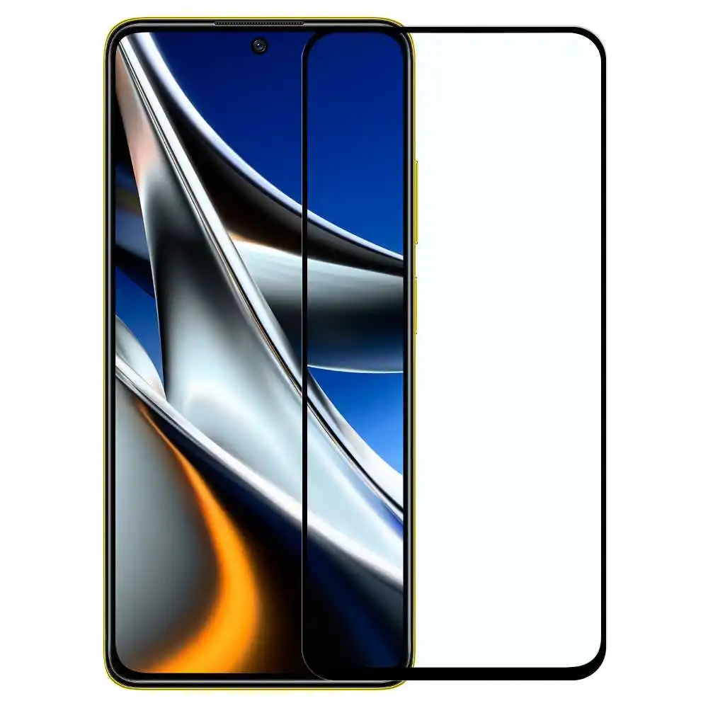 Premium Tempered Glass with Black Frame for Xiaomi Redmi Note 11 Pro/Poco X4 Pro 5G, Screen Protector with 9D Edge and 9H Hardness, Shockproof, Anti-Scratch