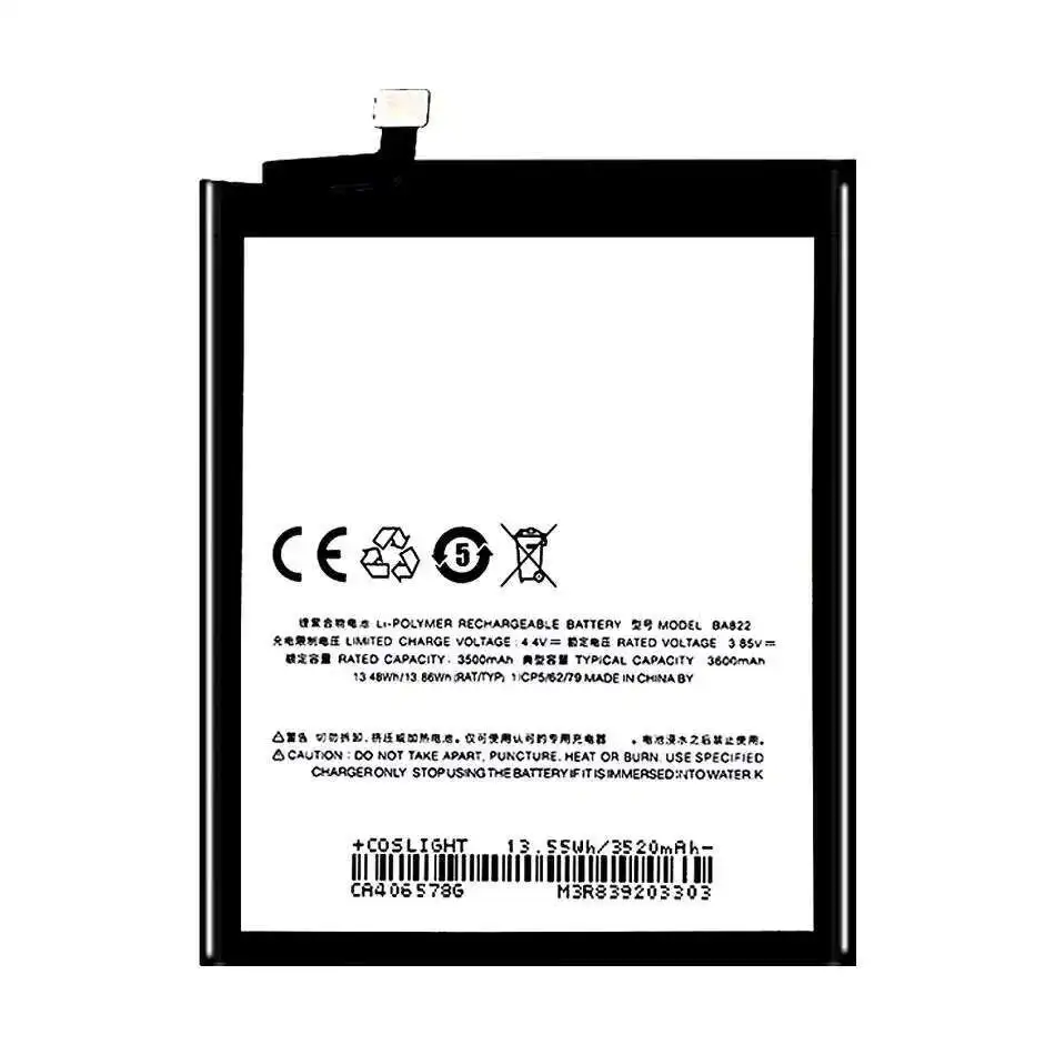 

Аккумулятор мобильного телефона большой емкости 3600 мАч для Meizu Note 8 Note8 M822H M822Q долговечная производительность BA822