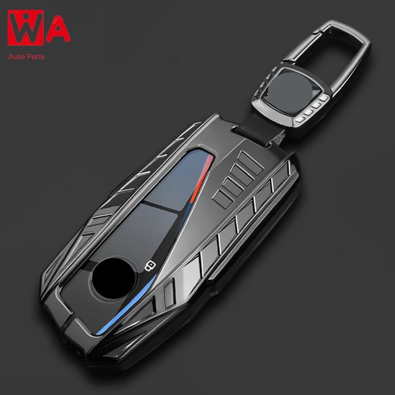 

Metal Car Remote Key Case Cover Shell Holder For BMW New 225i 325i 530i X1 X2 I3 IX3 X5 120i 740i 840i I7 X6 X7 3 5 Series 2024