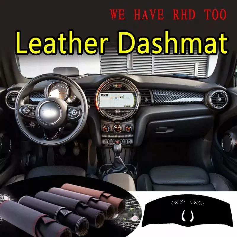 

PU Leather Dashmat Suede Dashboard Cover Pad Dash Mat Carpet Car For Mini Cooper Hatchback F56 F55 JCW 2015-2022 2021 2020 2019