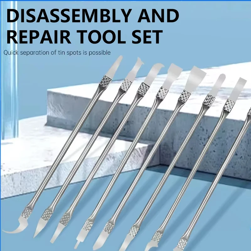 8PCS CPU IC Glue Remover Thin Blades Set Professional Chip Repair Tools for Mobile Phone Computer Motherboard Repair