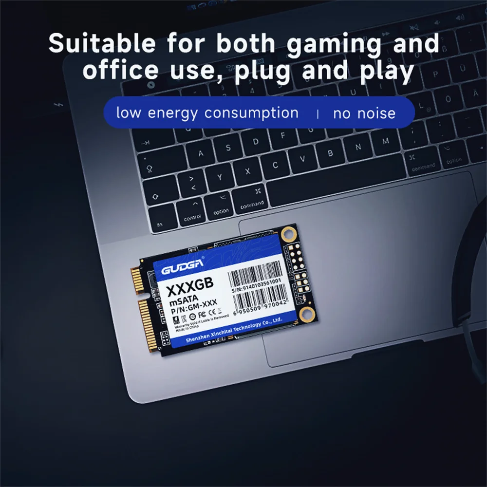 GUDGA MSATA SSD SATA3 6Gbps Internal Solid State Disk 128GB 256GB 512GB 1TB Mini Hard Drive Upgrade For Laptop Desktop Computer