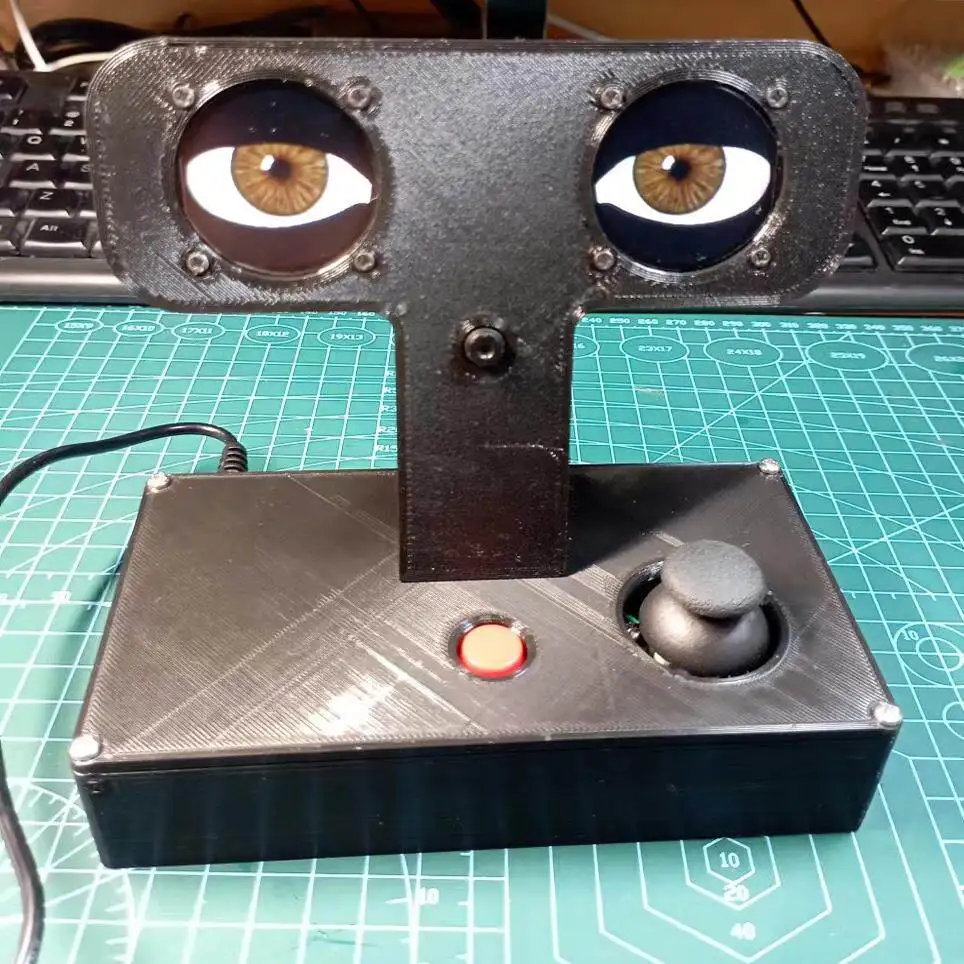 Bionic Eyes, Artificial Eyes, LCD Screen, Robot, arduino, ESP32, Face Tracking, Joystick