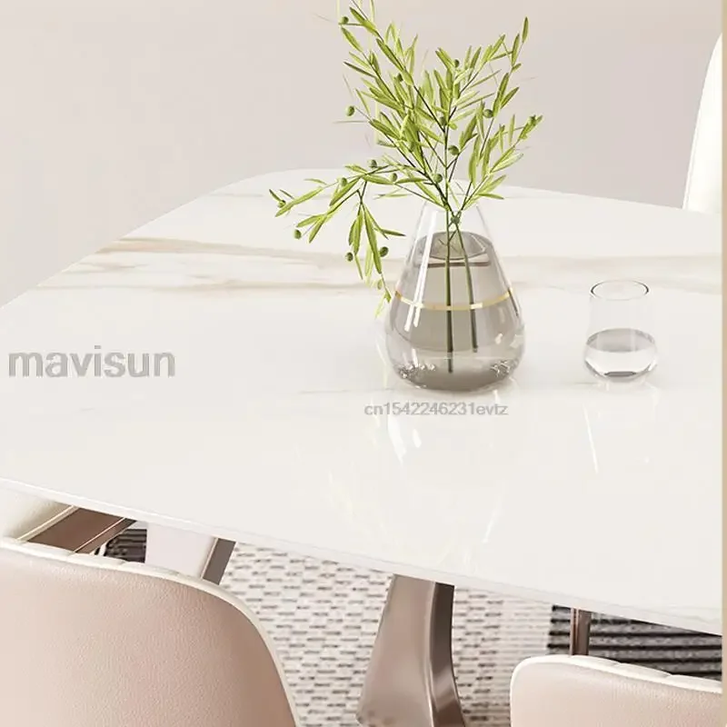 Reception Tables Kitchen Table Rectangular Dining Sedentary Room Oval Ceramic Dinning Sets Elegant Round Cafe Restaurant Service