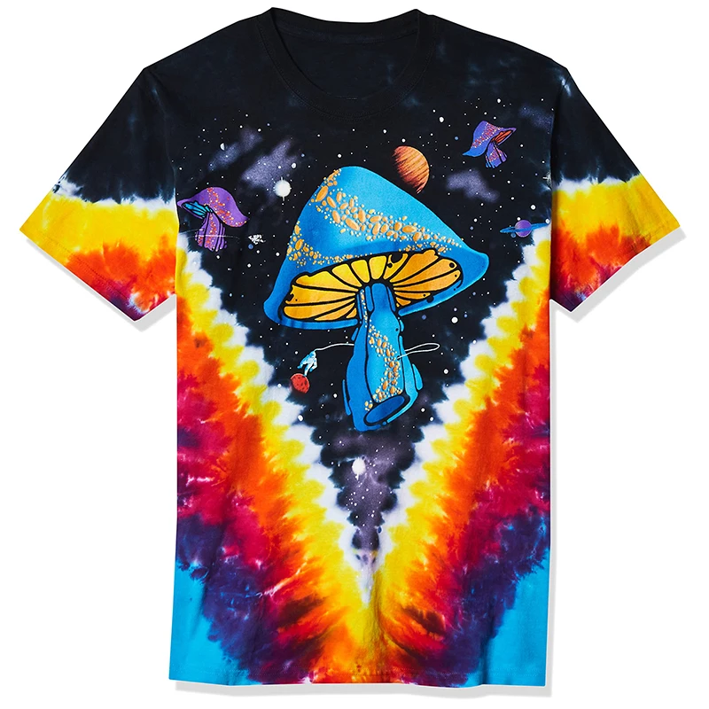 3D Full Print Novelty Magic Mushroom Graphic Tshirt Mens Casual Short Sleeve Crew Neck Tee Tops Kids Oversized Funny Tshirts