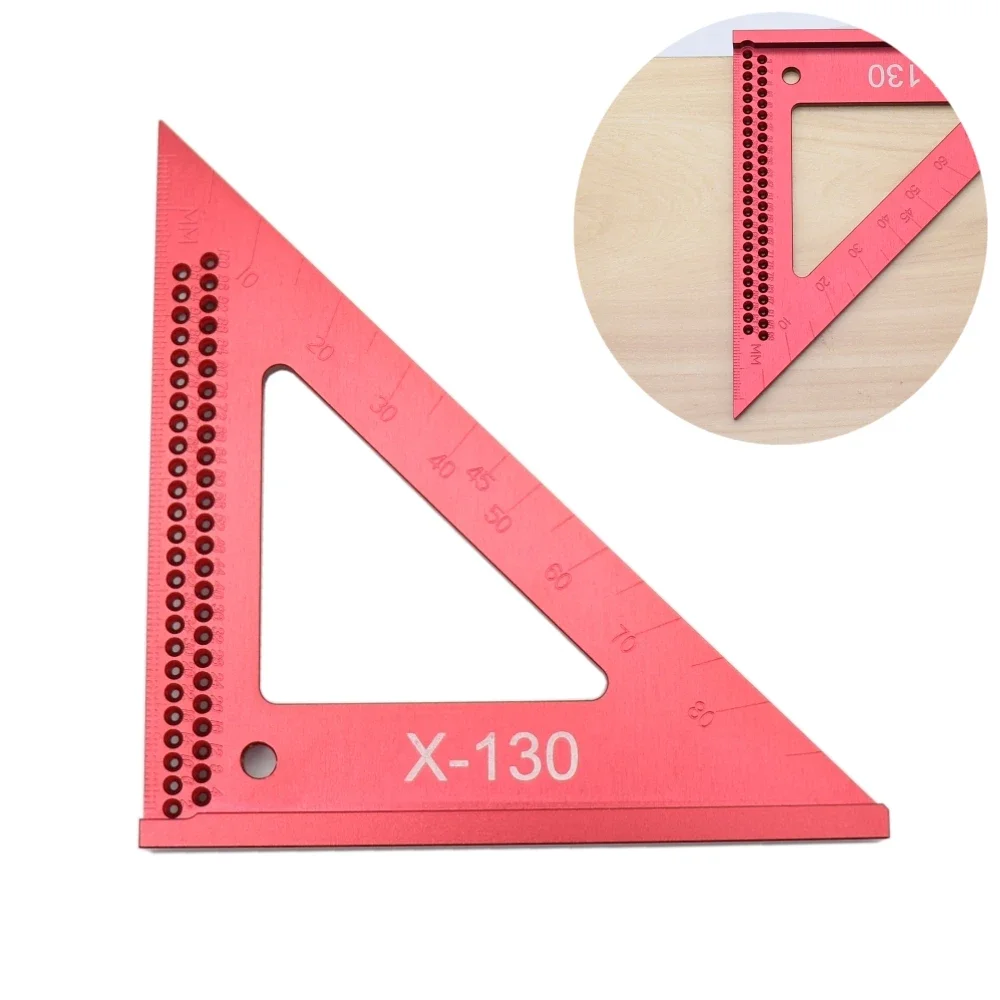 90 Degrees Woodworking Line Scriber Triangle Ruler Measuring Gauge Square Ruler