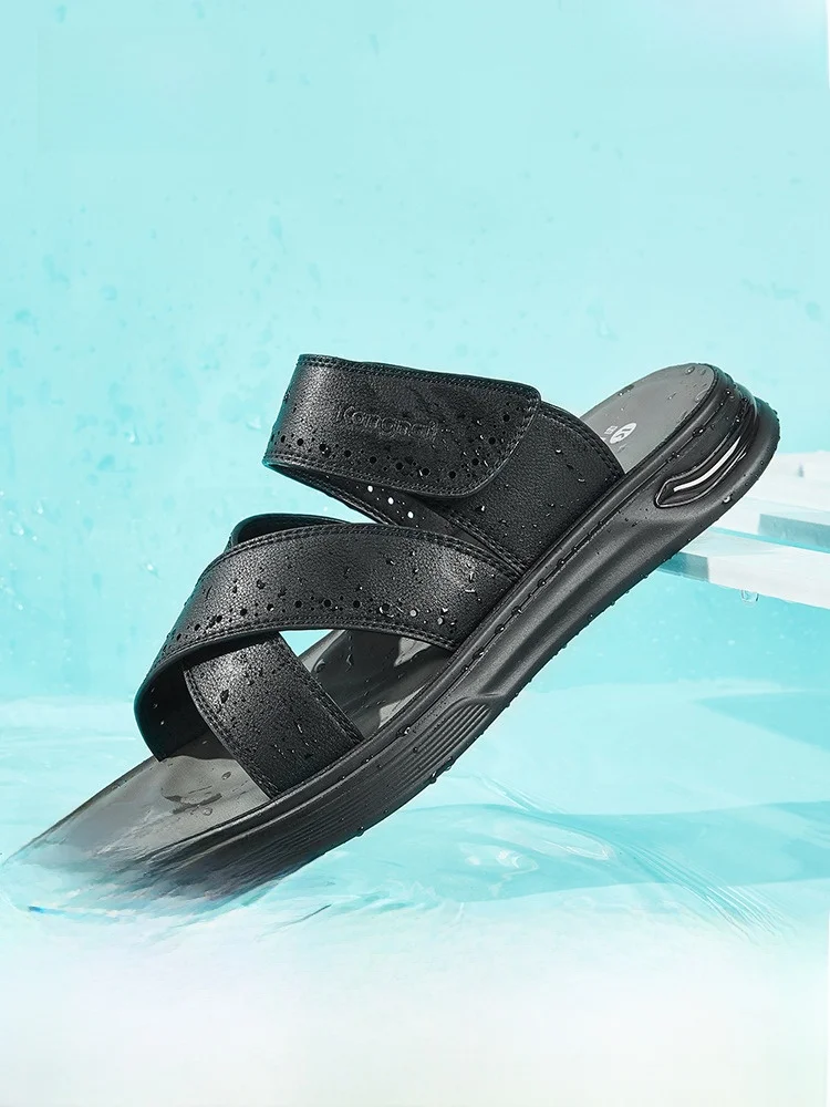 kangnai-men's-summer-casual-oes-anti-slip-soft-bot-magic-tape-sandals-faionable-two-way-wear-beach-slippers