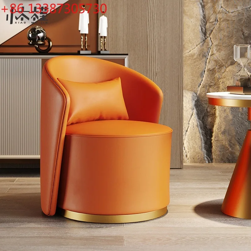 

Light luxury modern single sofa chair hotel sales office reception beauty salon balcony leisure chair