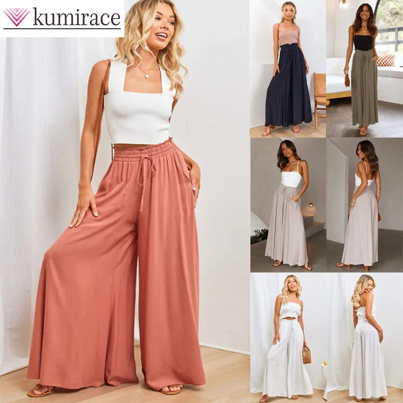 2025 Spring/Summer New Comfortable and Casual Wide Leg Explosive Loose and Casual Fashion Pants for Women Women Pants