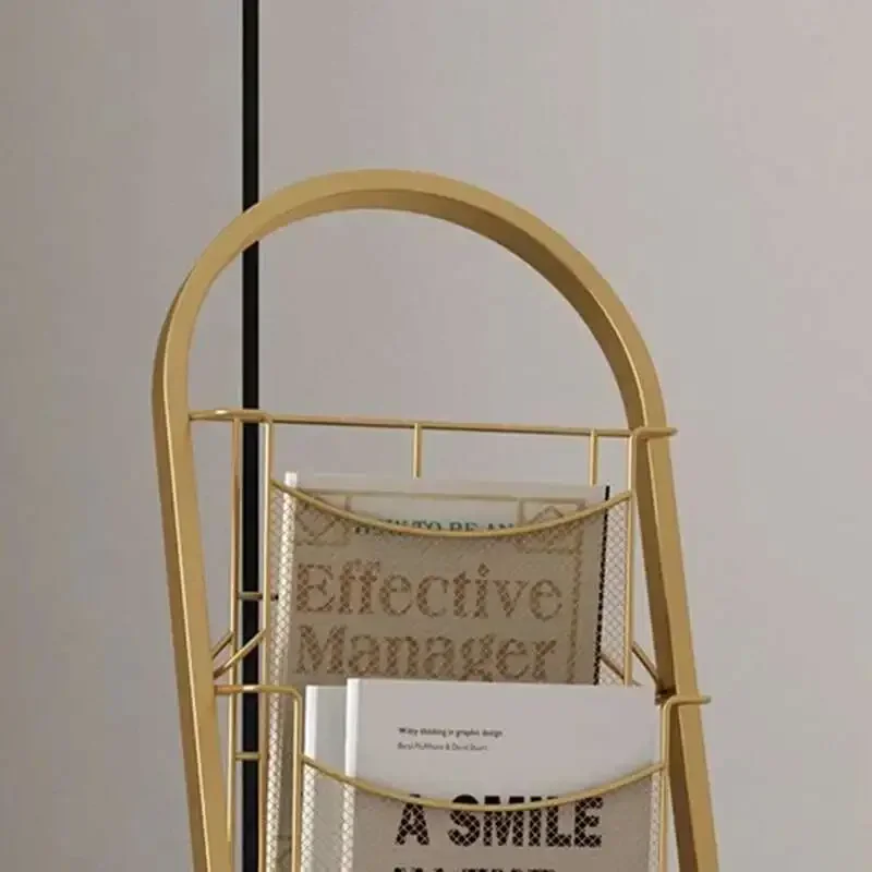 Escada de metal estante armazenamento nórdico minimalista móvel estante exibição branco estante para livros móveis para casa para sala estar