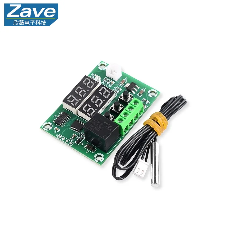 W1219 Dual-Display Digital Thermostat (High-Precision Temperature Control Switch), Control Accuracy 0.1℃