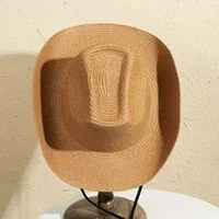 Large Size 56-60cm New Natural Panama Straw Hat Summer fashion Men Women Wide Brim Beach UV Protection Fedora Bohemia Sun Hat - Image 5