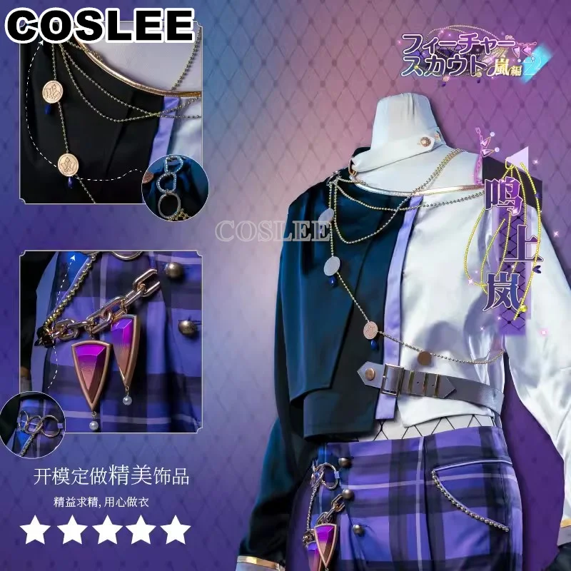 COSLEE-Ensemble Cosplay Narukami Arashi, Costume Étoiles 2, Vêtements Personnels Deuxième Rond, Fleur Parfumée, Mode 03/Uniforme