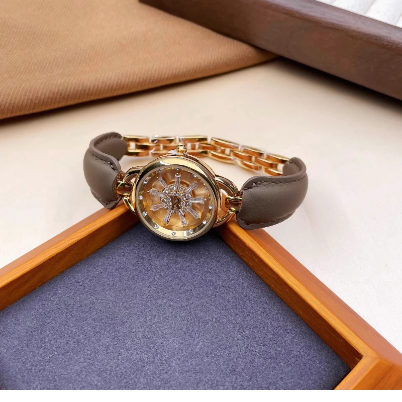 Classic Trend Ladies Watch Elegant Simple Retro Waterproof 2025 Quartz Watch Birthday Gift