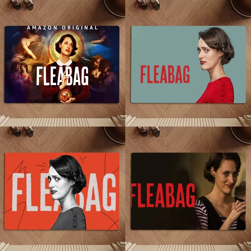 Humorous Comedy Tv Show Fleabag Floor Mat Bedroom Kitchen Door Bath House Super Absorbent Foot Non-slip