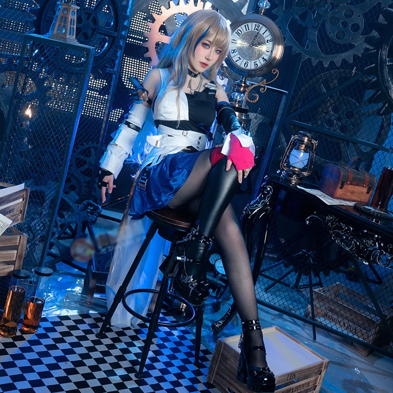 New! Serval Landau Cosplay Star Rail Costume Sexy Mature lovely idol Female leather skirt full set