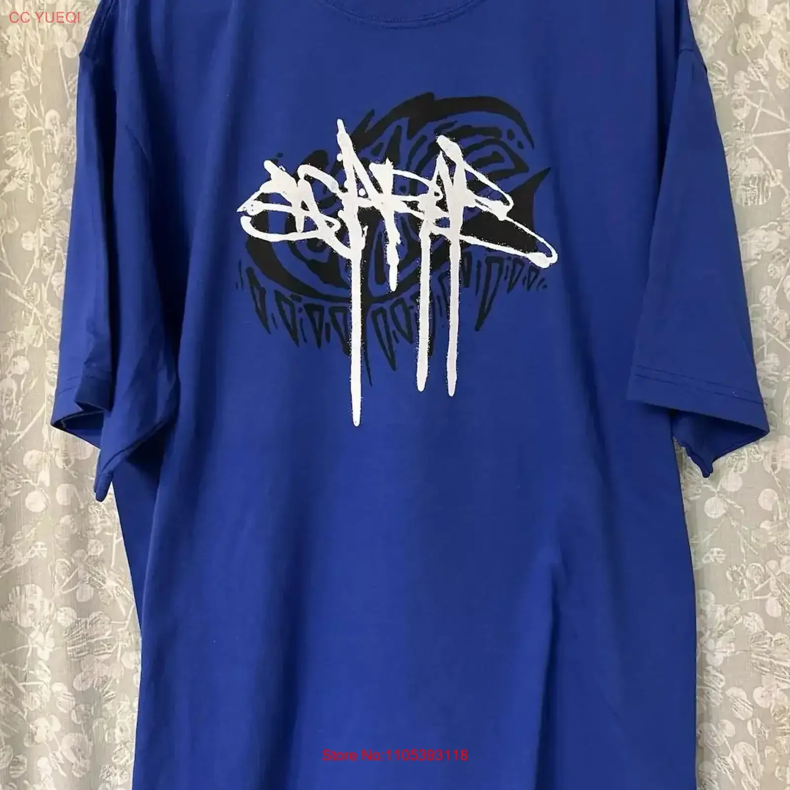 Scarab Logo T Shirt XL Hardcore Blistered Simulakra Division Of Mind Domain vintage Washed fashion Breathable vintage Washed