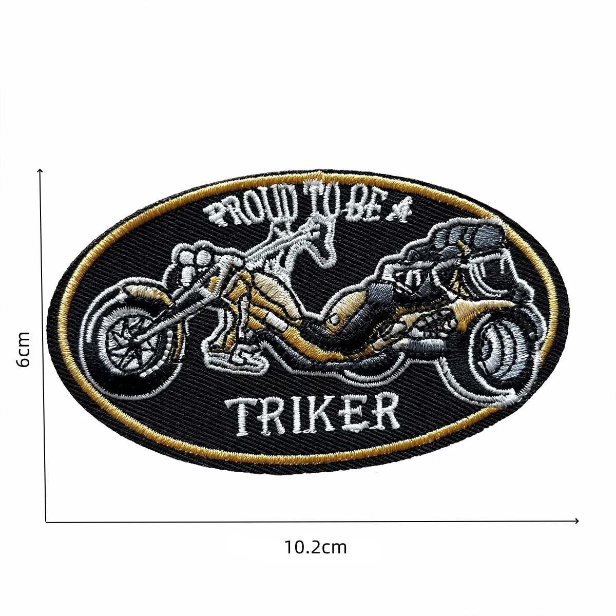 カスタマイズブランドロゴオートバイライダー刺繍アイアンで縫うパッチ女性バイカーバッジ衣類ステッカー帽子装飾