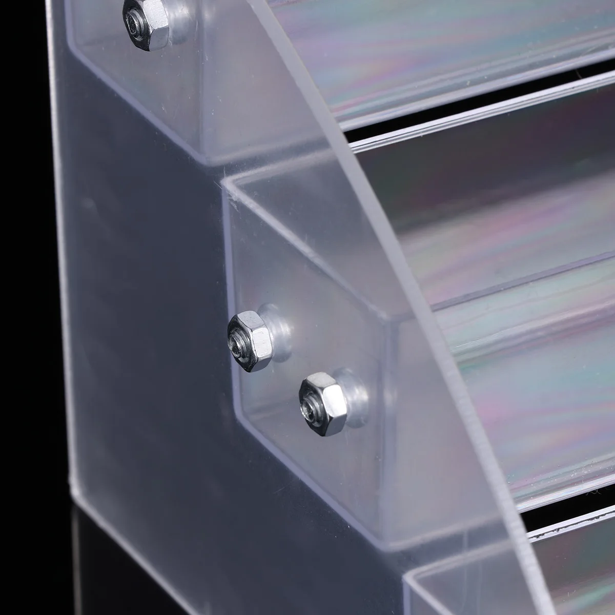 

Nail Polish Display Organizer 3 Layers Transparent Acrylic Storage Rack for Vanity Bathroom Bedroom Nail Polish Storage Rack