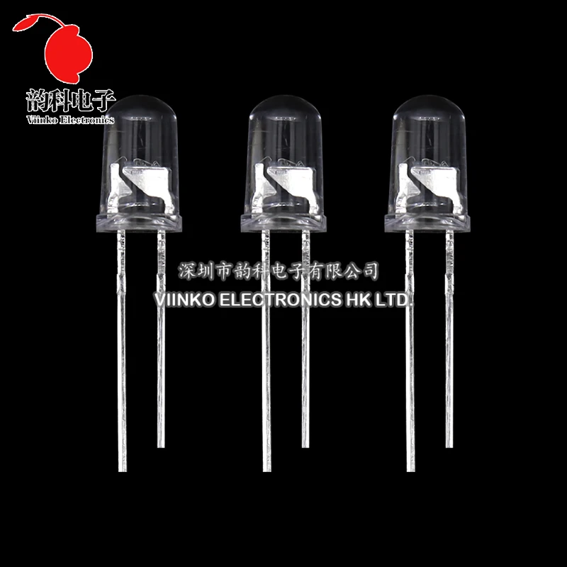 50pcs F5 5mm Flash Red Green Bi-Color Light-Emitting-Diode Automatic Flashing LED Flash Control Blinking 5 mm LED Diode DIY