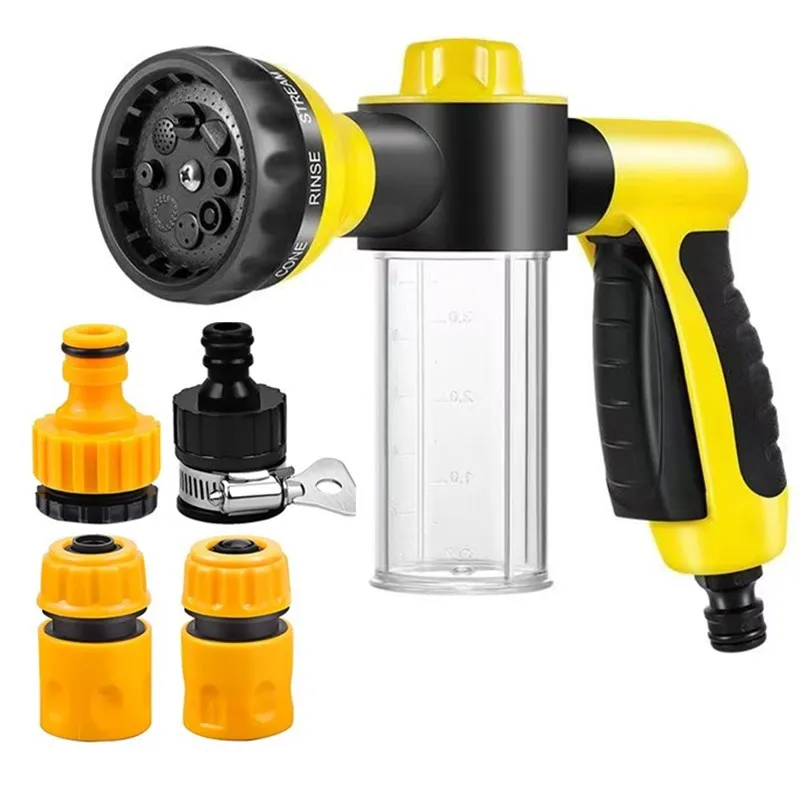 

Garden high-pressure car washing water gun Garden foam pot Household watering and washing fast water pipe