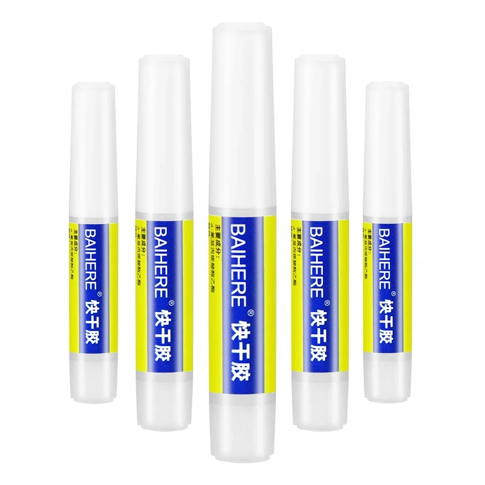 502 Super Glue Instant Quick-drying Cyanoacrylate Adhesive Leather Rubber Wood Metal Strong Bond Liquid Glue Tool 2g
