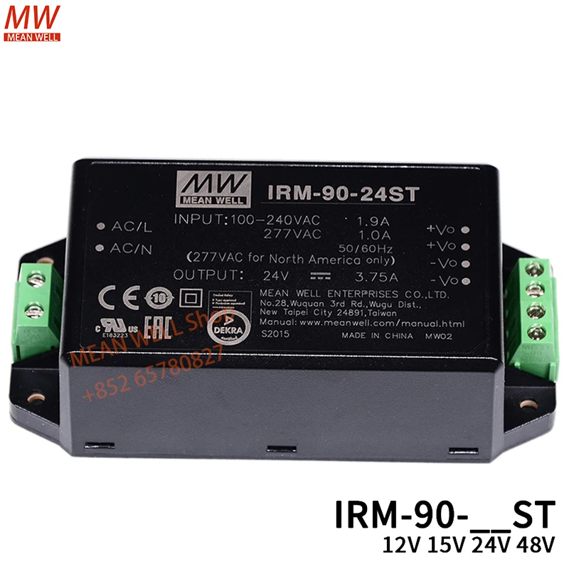 Original MEAN WELL 90W AC-DC PCB-Mount Green Power Module IRM-90-12 IRM-90-24 IRM-90-12ST IRM-90-15ST IRM-90-24ST IRM-90-48ST