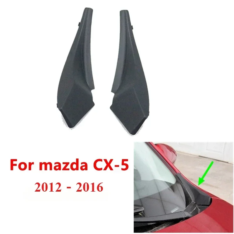 Car Front Windshield Wiper Drain Panel Moulding Cover Fender Cap For Mazda CX-5 CX5 2012-2016 2017-2020 KR11-51-PB1