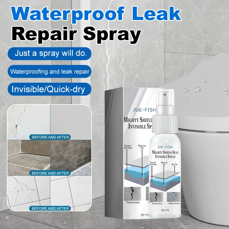 Invisible Exterior Leak Repair Penetrating Waterproofing Moistureproofing Spray for Bathroom Tiles