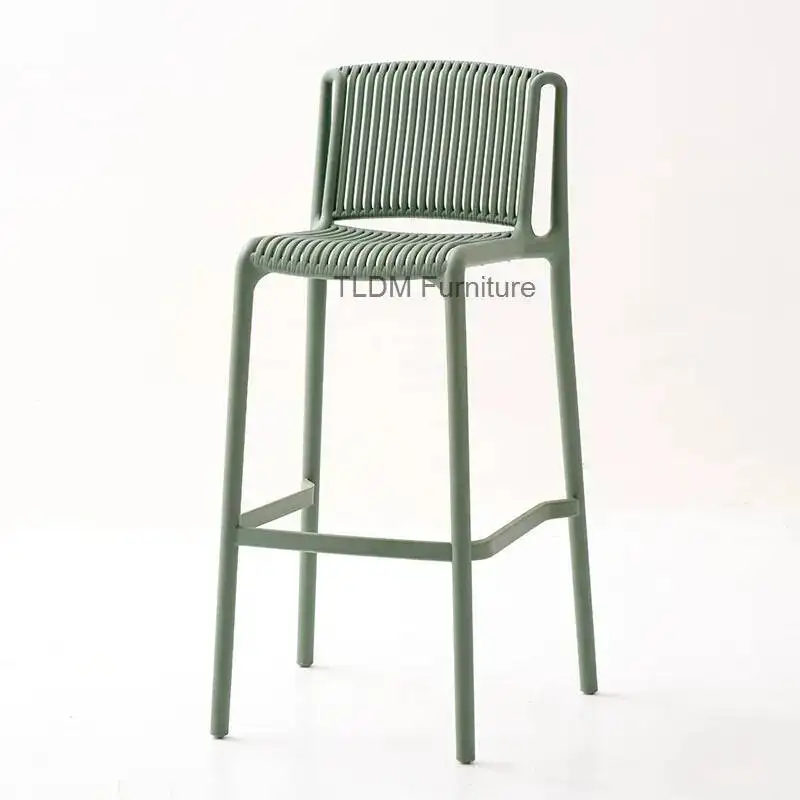 

Пластиковые барные стулья с акцентными элементами, современный минималистичный дизайн, высокие барные стулья для гостиной, мебель для дома, Sillas