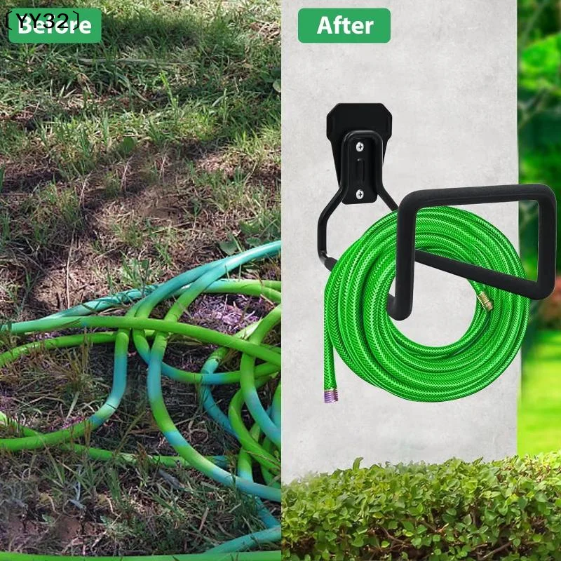 1 Pack Garden Hose Holder Wall Mounted Heavy Duty Metal Hook For Indoor Outdoor Storage〔YY32〕