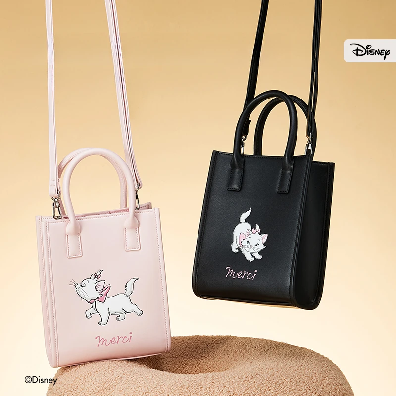 Kawaii Disney Marie Cat Tote Bag Cartoon Grils Crossbody Shoulder Bags Anime Plush Satchel Mobile Phone Bag Cute Handbags Gift