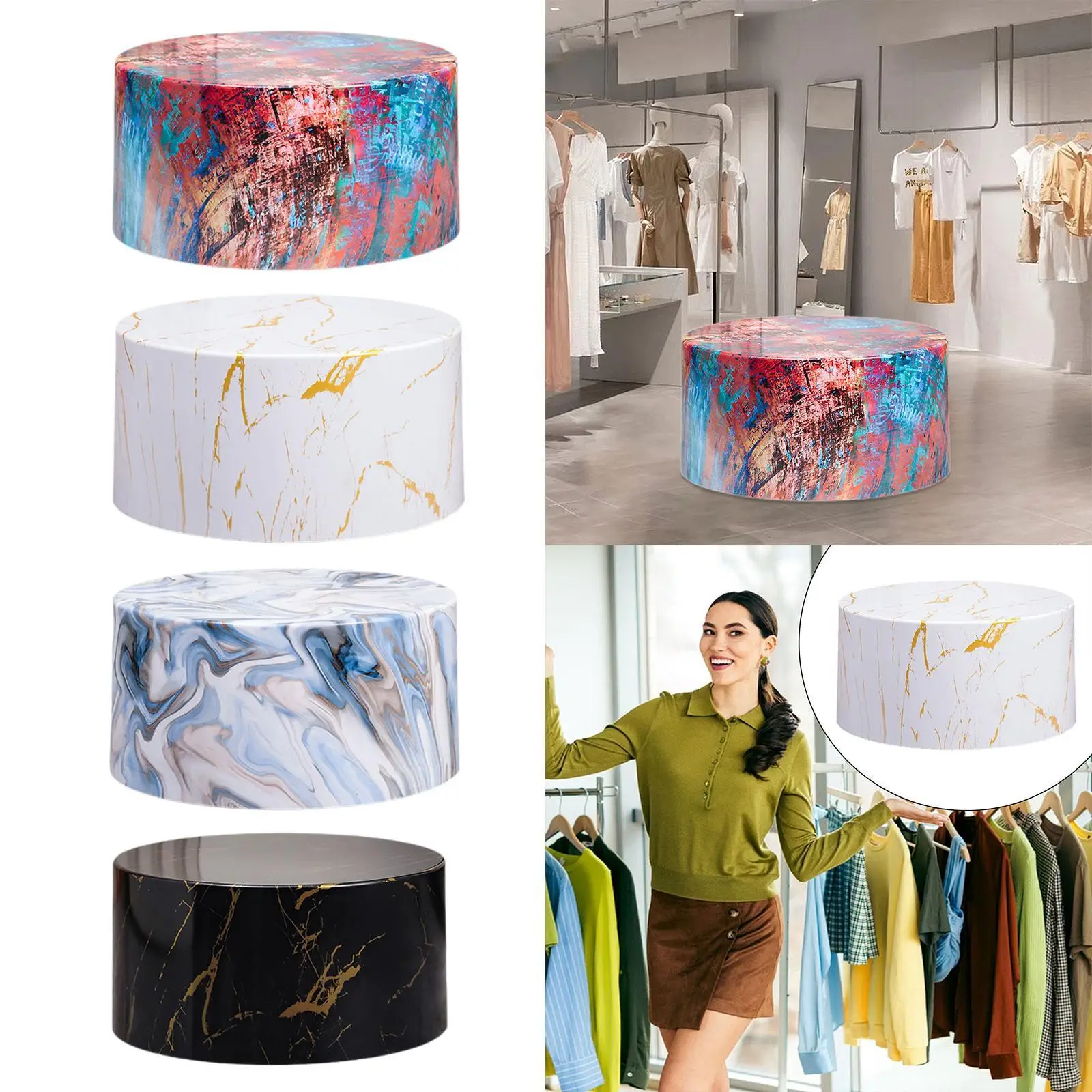 

Display Risers Column Round Mannequin Display Pedestal Stand Cylinder Stand