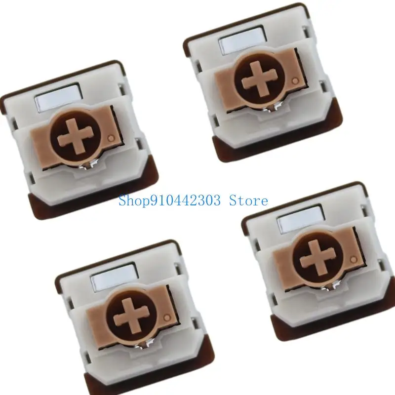 L4MD 4pcs Keyboard Mekanik Profil Rendah Beralih Linear Tenang Untuk Gaming dan Kantor GK61 GK87 Dengan Perjalanan Pendek Tepat