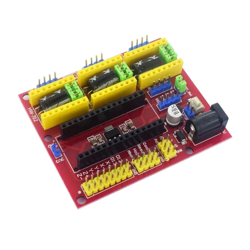 แผงวงจร CNC Shield V4 ใหม่ / เครื่องแกะสลัก / บอร์ดขยายไดรเวอร์ A4988 สำหรับชุด Arduino DIY