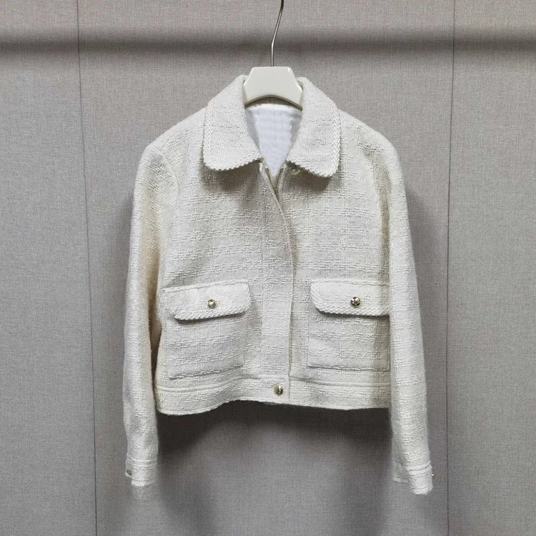 

Masandes Autumn Winter New Sle Women's Pure Color ort Coat Ele Faionable Straight Tube Long Sve Zipper