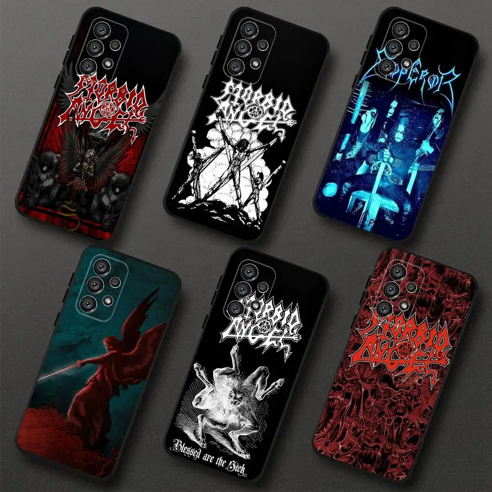 

M-Monogatari Series Phone Case For Samsung S 25,24,23,22,30,21,10,9,Ultra,Plus,Lite,FE,4,5G Black Soft Case